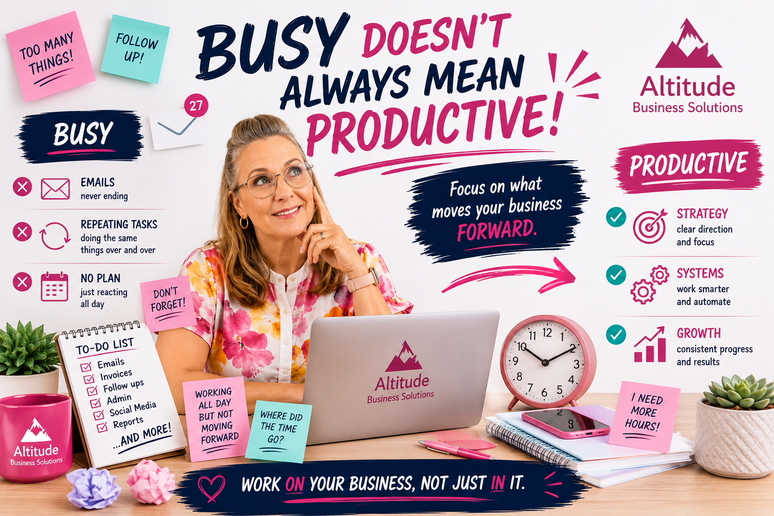 Busy doesn't always mean Productive